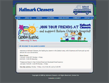 Tablet Screenshot of hallmarkcleaners.com